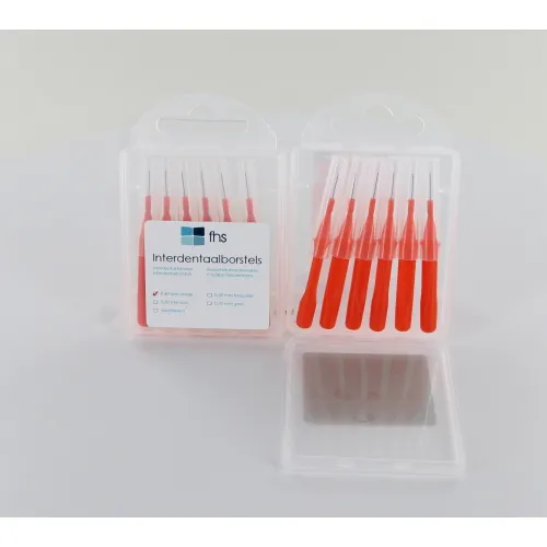 FHS INTERDENTAL BÜRSTEN 0,40mm ORANGE ZYLINDRISCH (6st)