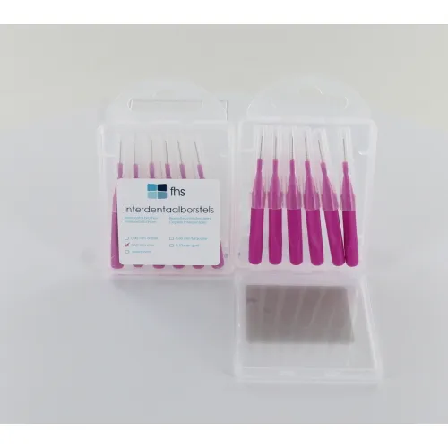 FHS INTERDENTAL BÜRSTEN 0,50mm PINK ZYLINDRISCH (6st)