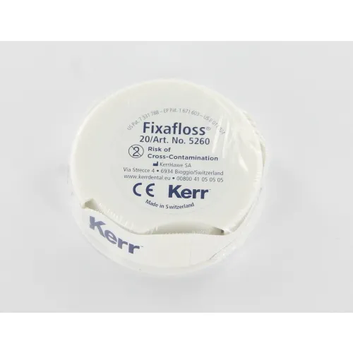 KERR FIXAFLOSS GEWACHSTE ZAHNSEIDE FÜR KOFFERDAMM NR.5260 (20 Stück)