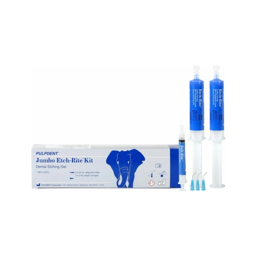 PULPDENT JUMBO ETCH-RITE ÄTZGEL IN SPRITZEN (2x 25ml/Tips)