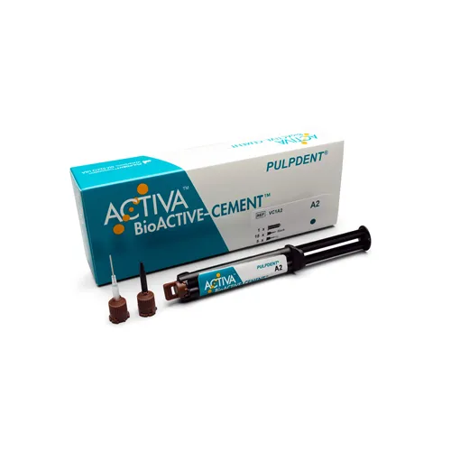 PULPDENT ACTIVA BIOACTIVE ZEMENT SINGLE REFILL A-2 OPAK (5ml/20 Mixing Tips)