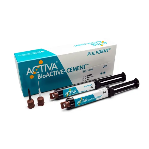 PULPDENT ACTIVA BIOACTIVE ZEMENT VALUE PACK A-2 OPAK (2X5ml/40 Mixing Tips)