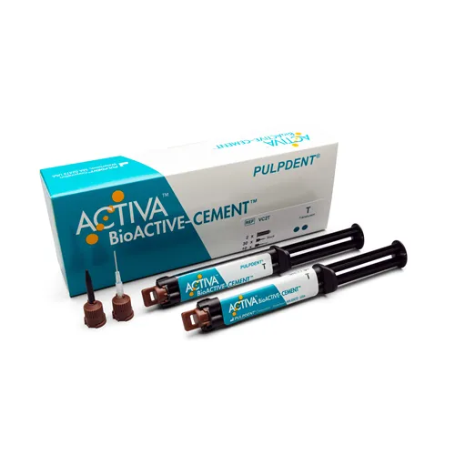 PULPDENT ACTIVA BIOACTIVE ZEMENT VORTEILSPACK TRANSLUZENT (2X5ml/40 Mixing Tips)