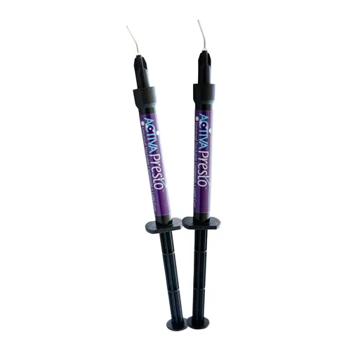 PULPDENT ACTIVA PRESTO A1 UNIVERSAL KOMPOSIT SPRITZE CRYSTA TECH. NR.VPF1A1 (2x 1,2ml/20 Tips)