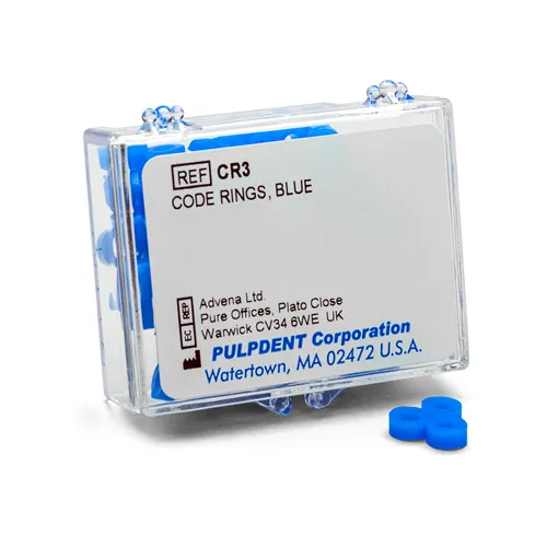 PULPDENT CODE-RINGS MARKIERUNGSRINGE BLAU (50 Stück)