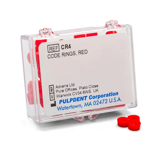 PULPDENT CODE-RINGS MARKIERUNGSRINGE ROT (50 Stück)