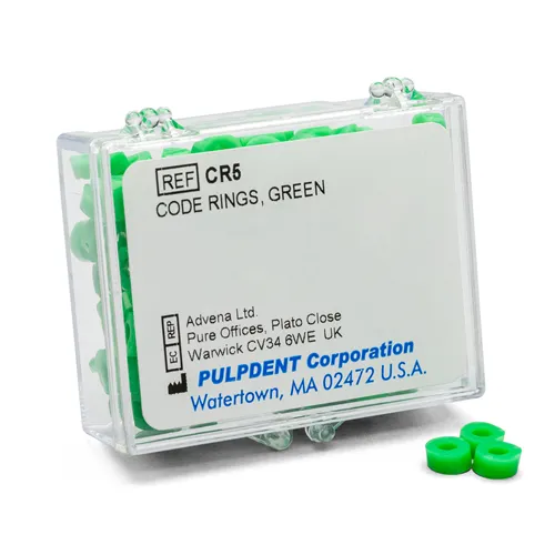 PULPDENT CODE-RINGS MARKIERUNGSRINGE GRÜN (50 Stück)