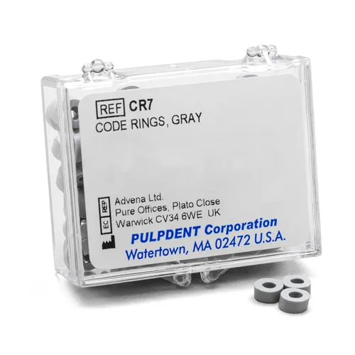 PULPDENT CODE-RINGS MARKIERUNGSRINGE GRAU (50 Stück)