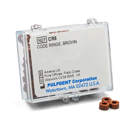 PULPDENT CODE-RINGS MARKIERUNGSRINGE BRAUN (50 Stück)