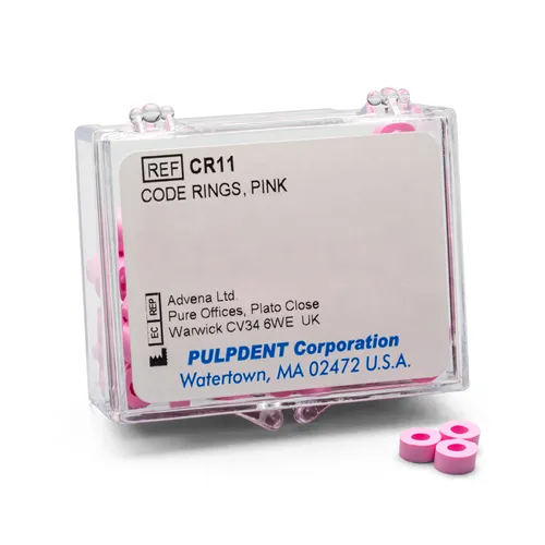 PULPDENT CODE-RINGS MARKIERUNGSRINGE PINK (50 Stück)