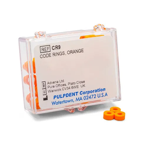 PULPDENT CODE-RINGS MARKIERUNGSRINGE ORANGE (50 Stück)