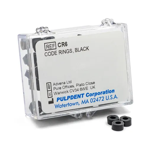 PULPDENT CODE-RINGS MARKIERUNGSRINGE GROß SCHWARZ (60 Stück)