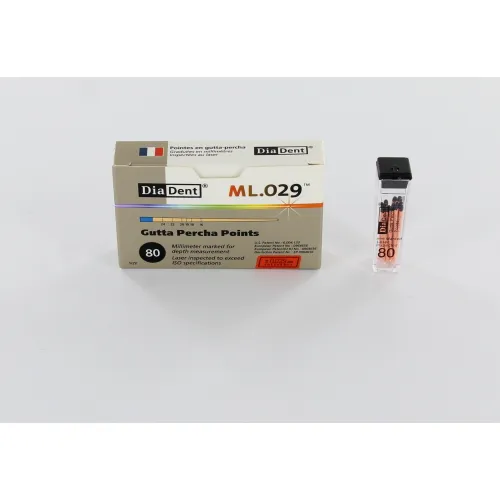 DIADENT GUTTAPERCHA SPITZEN FARBCODE IN RÖHREN NR.80 SCHWARZ (120ST)