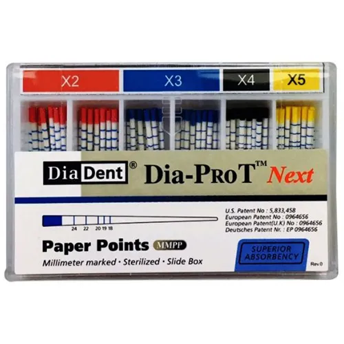 DIADENT DIA-PROT PAPIERSPITZEN PAPERPOINTS NEXT X2 ROT (100 Stück)