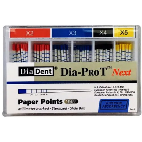 DIADENT DIA-PROT PAPIERSPITZEN PAPERPOINTS NEXT X2-X5 SORTIMENT (100 Stück)