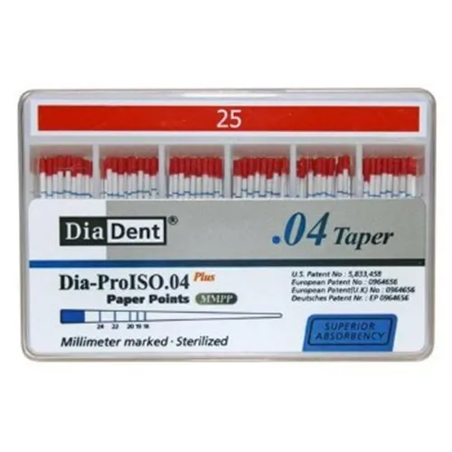 DIADENT PAPIERSPITZE .04 NR.25 ROT (100St)