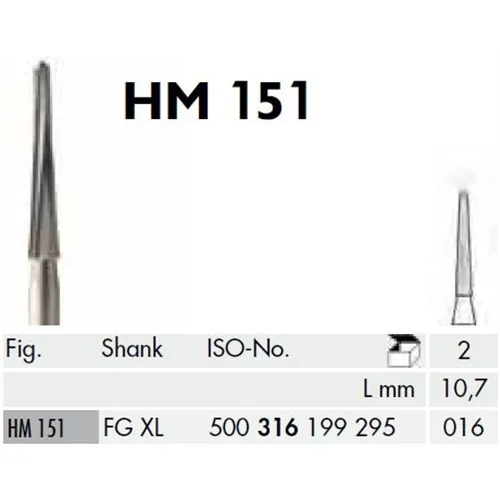 MEISINGER FG-XL FRÄSE 151/016 (2st)
