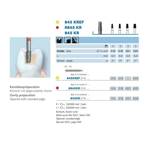KOMET FG DIAMANT 845KR016 (5st)