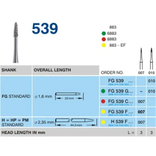 HORICO FG DIAMANT 539F007 (5 Stück)