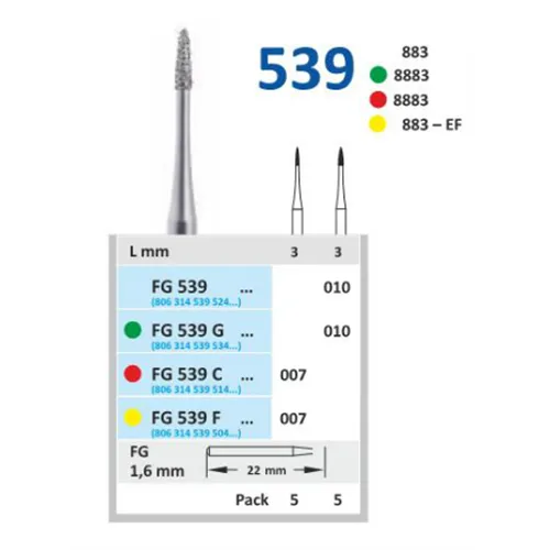 HORICO FG DIAMOND 539G010 (5 Stück)
