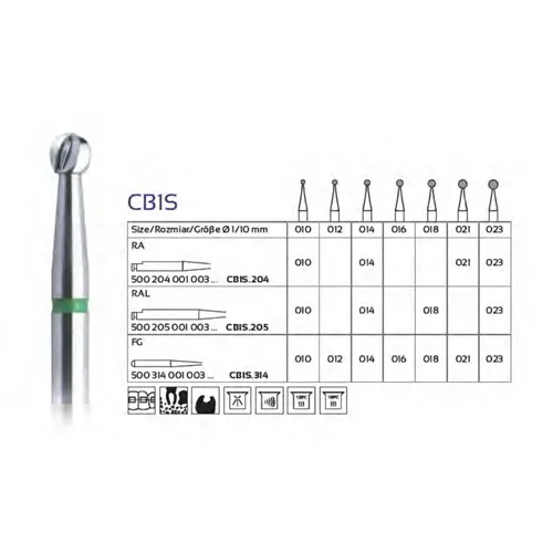 FHS RA HARTMETALL CB1S/010 (5 Stück)