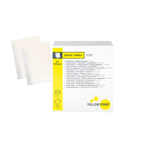 YELLOW POINT PATIENTENSERVIETTEN 3L 33x44cm WEIß (4x125St)