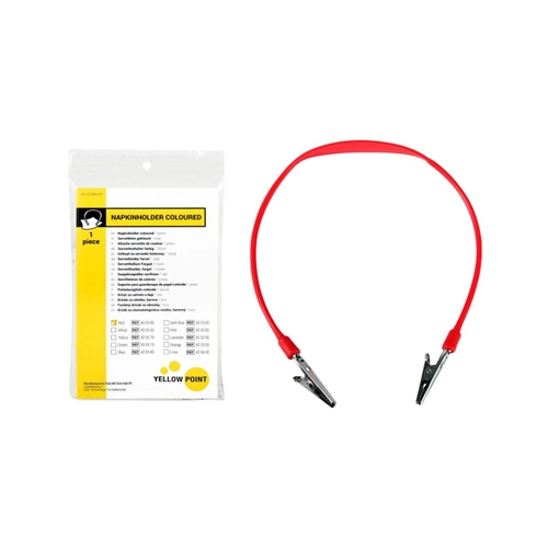 YELLOW POINT SERVIETTENHALTER KUGELKETTE ROT (1Stück)