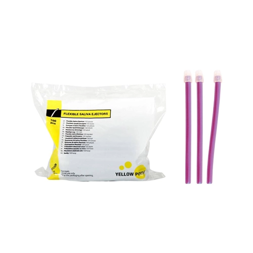 YELLOW POINT SPEICHELSAUGER FLEXIBEL LAVENDEL (100st)