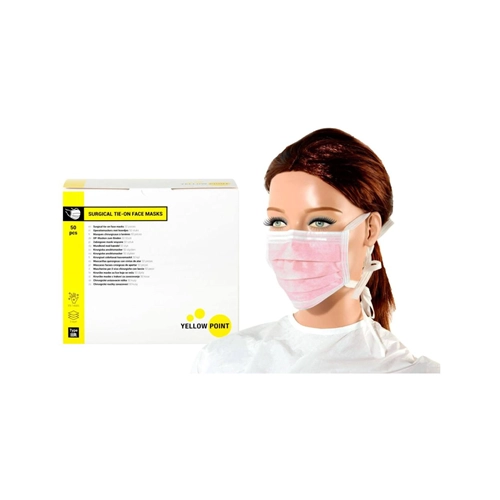YELLOW POINT MASKEN MIT BAND TYP IIR ROSA (50 Stück)