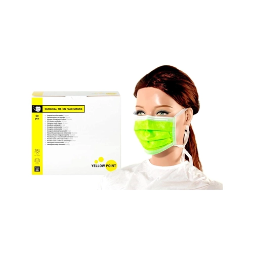 YELLOW POINT MASKEN MIT BAND TYP IIR LIME (50 Stück)
