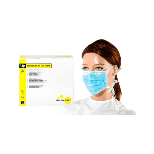 YELLOW POINT MASKEN MIT BAND TYP IIR BLAU (50 Stück)