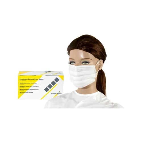YELLOW POINT MASKEN MIT ELASTIEK TYP IIR WEISS (50 Stück)