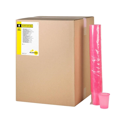 YELLOW POINT MUNDSPÜLLBECHER 180 ml ROSA (3000 Stück)