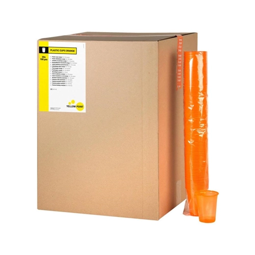 YELLOW POINT MUNDSPÜLLBECHER 180 ml ORANGE (3000 Stück)