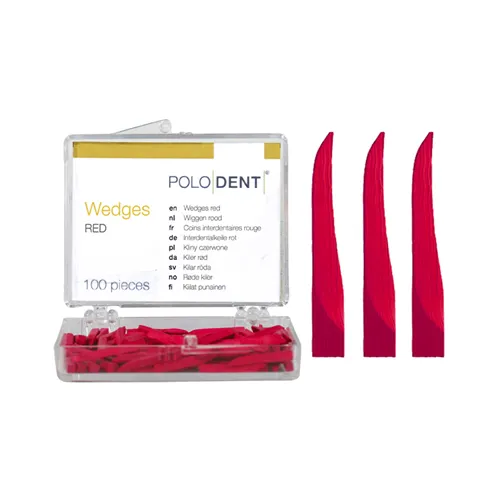 POLODENT INTERDENTALKEILE ROT (100 Stück)