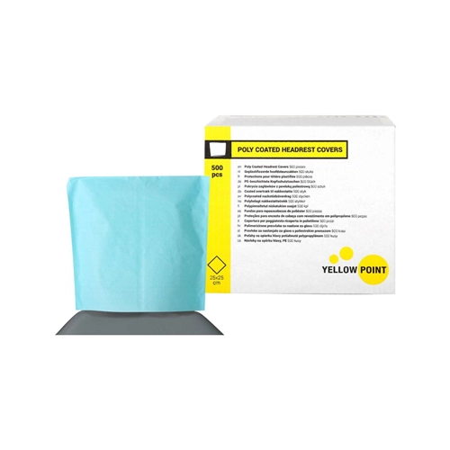 YELLOW POINT KOPFSCHUTZTASCHEN L.BLAU 25x25 cm (500 Stück)