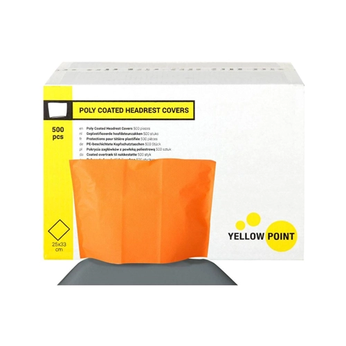 YELLOW POINT KOPFSCHUTZTASCHEN ORANGE 25x33 cm (500 Stück)