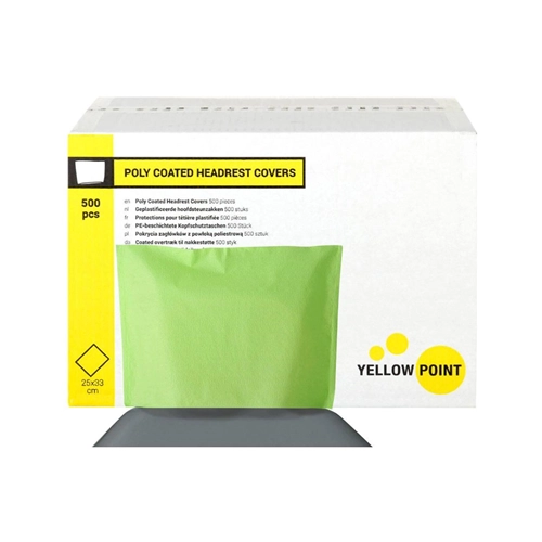 YELLOW POINT KOPFSCHUTZTASCHEN LIME 25x33 cm (500 Stück)