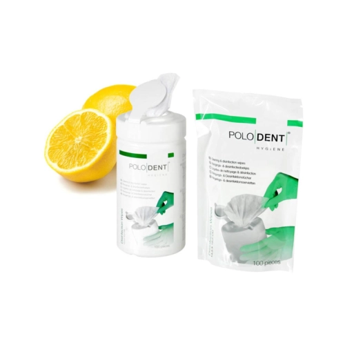POLODENT DESINFEKTIONSTÜCHER 18,5x13,5cm LEMON (12x100st)