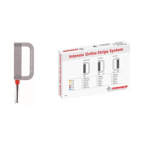 INTENSIV ORTHOSTRIPS 40µ MITTEL / DOPPELSEITIG ZENTRAL ROT OS40M-CEN-DS/3 (3Stk)